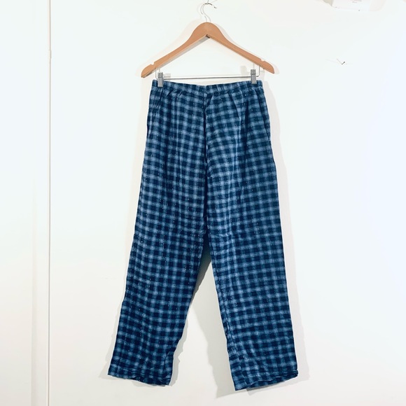 Beverly Hills Polo Club Silver Plaid Pajama Pants in Blue - Picture 2 of 6